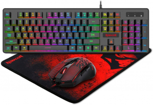Redragon S107 Gaming Combo 3 in 1 (egér+billentyűzet+egérpad)